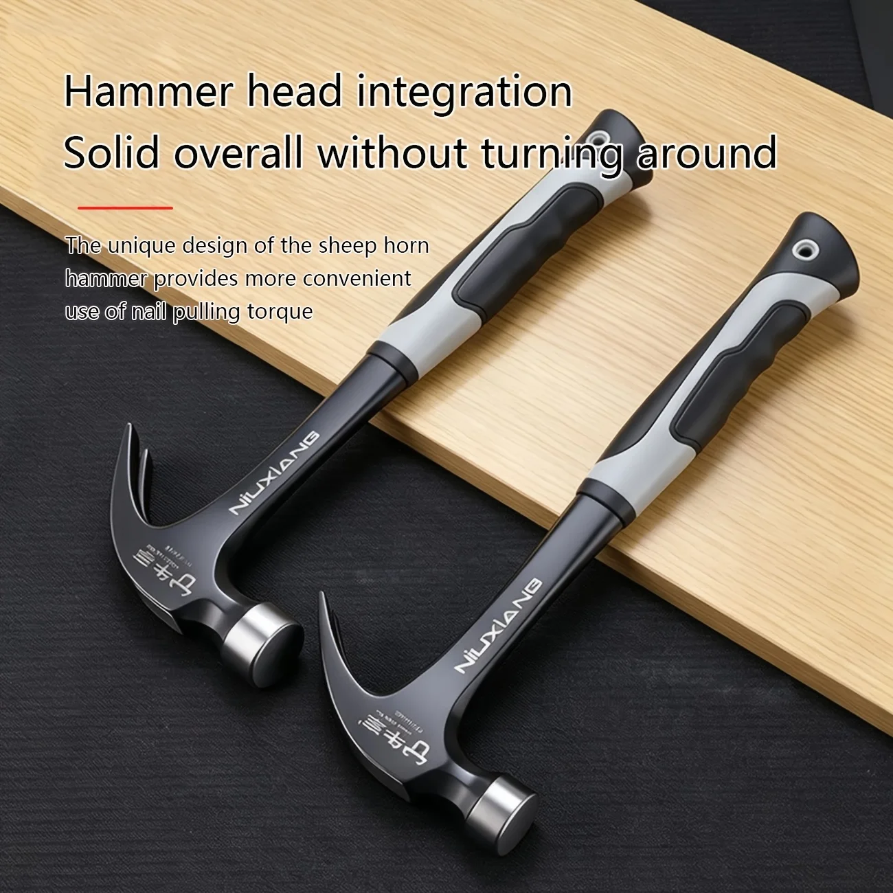 Multifunktionaler Rutschfester Stoßdämpfender Stahlhammer Handwerkzeug Magnetischer Klauenhammer für Holzarbeiten Automatischer Nagelansaughammer – Detail 4