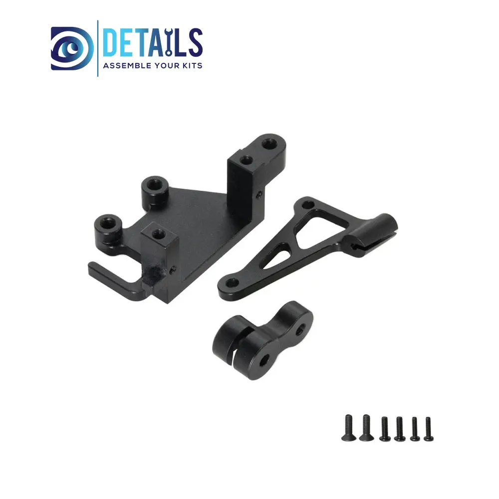 Hobby Details 7075 Aluminum Servo Mount Base for LOSI 1/4 Promoto MX Motorcycle A:Black B:Silver C:Red D:Blue