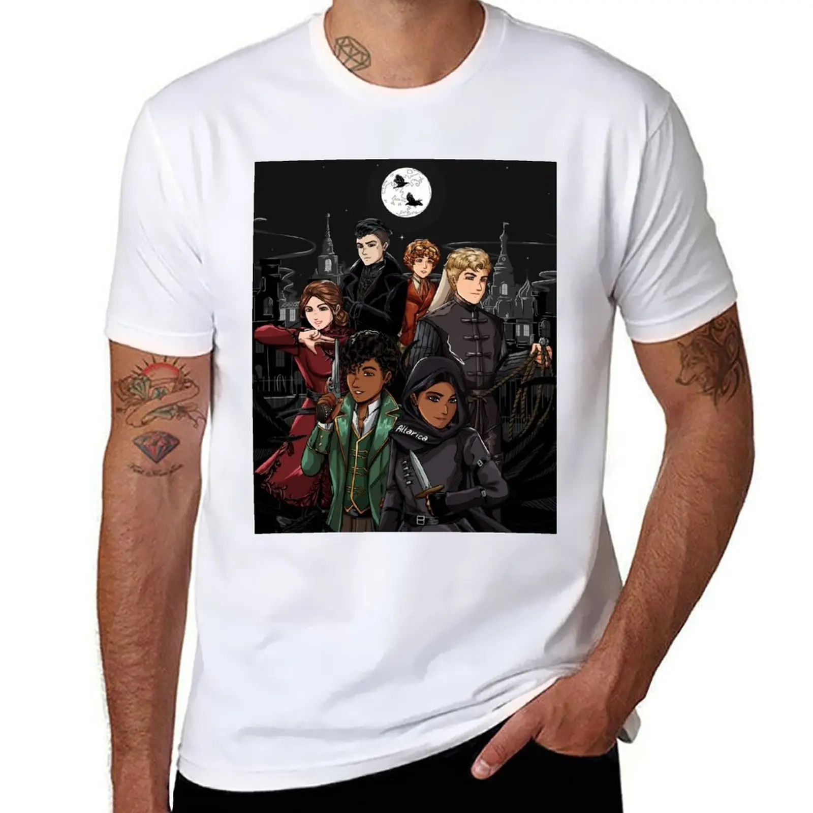 

Six of Crows in Ketterdam T-Shirt t shirts for man pack white anime t shirts oversize T-Shirt