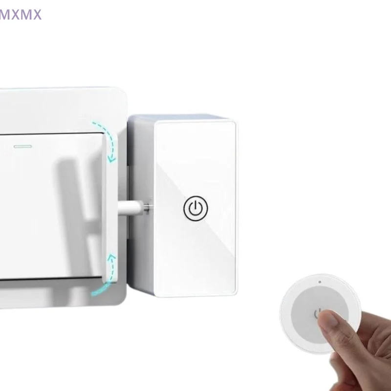 

{MX} Wireless Intelligent Light Switch On/Off Tool Automatic Button Pusher USB Rechargeable Lazy Remote Control Switch