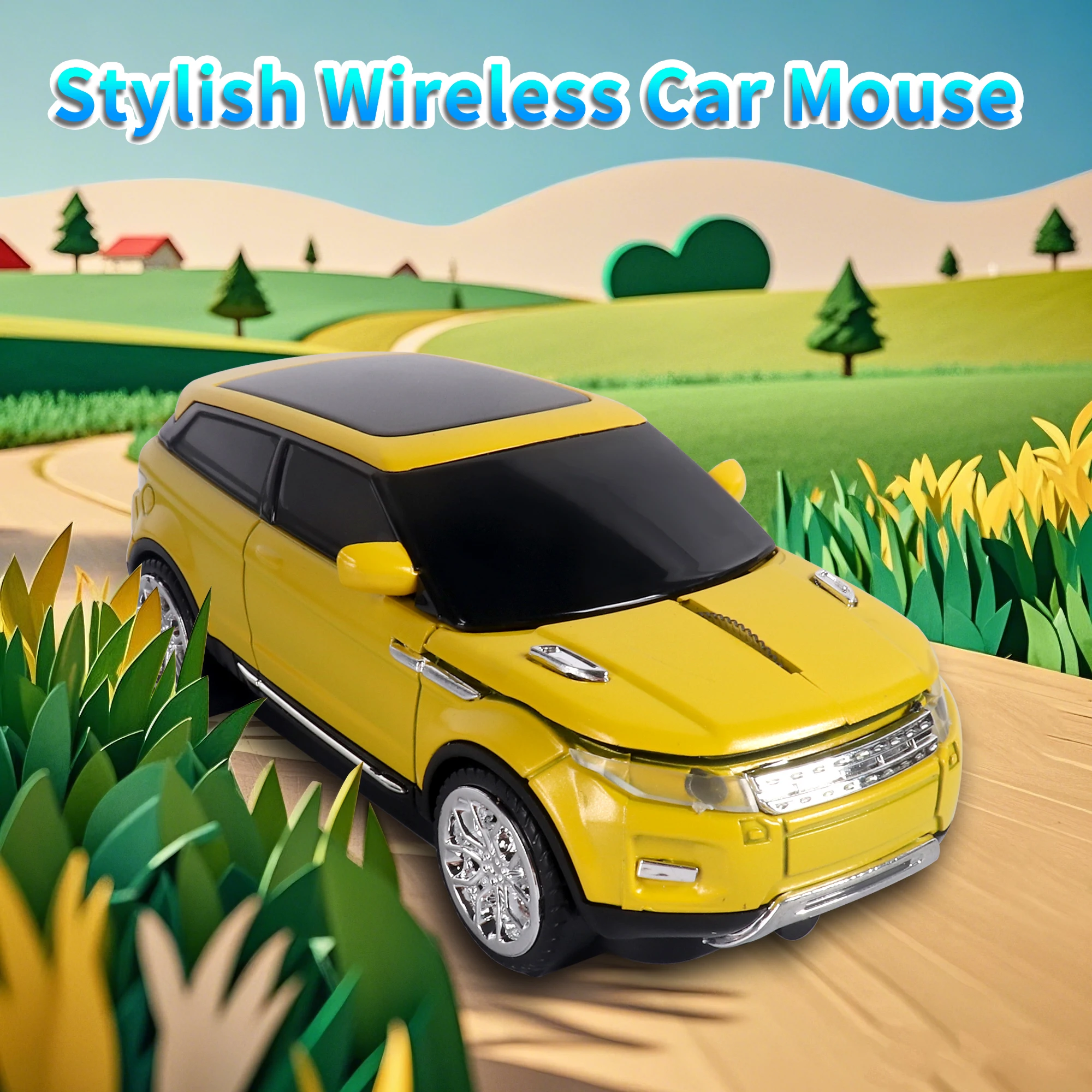 CHYI سيارة لاسلكية شكل ماوس الكمبيوتر Usb بصري صغير ثلاثية الأبعاد مريح SUV الألعاب الفئران المحمولة ألعاب الكمبيوتر Mause لأجهزة الكمبيوتر المحمول ماك بوك