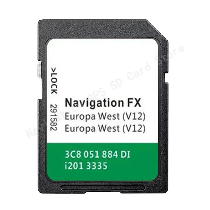 for VW Golf Since 2008 RNS310 8GB FX V12 West Europe SAT NAV GPS Naviation SD Map Card System Update Software