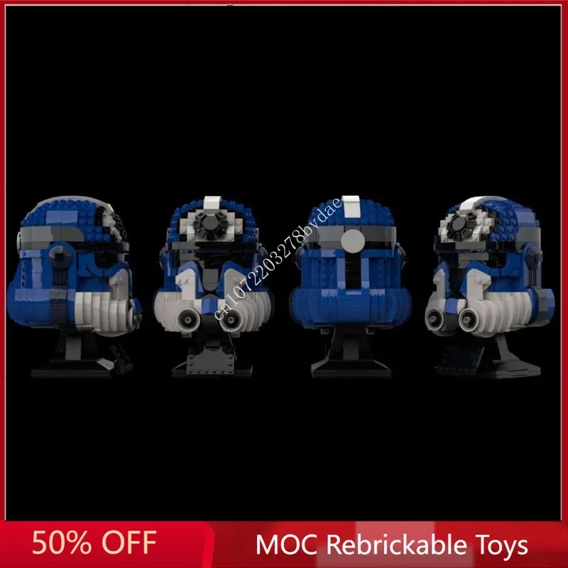 914PCS Star Plan Helmet Clone Lieutenant Jesse MOC Space Battle Model Building Block Architecture Education Assembly Model Toy