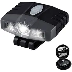 Minilinterna LED ultrabrillante para pesca y campamento, luz recargable con Clip, impermeable, manos libres, Cree