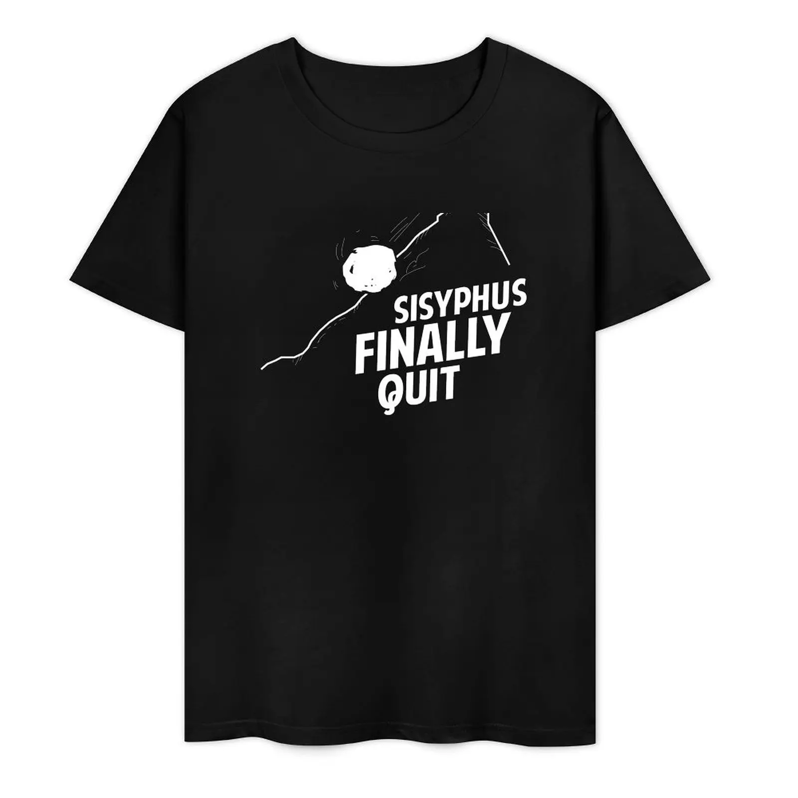 Albert Camus - Sisyphus Finally Quit T-Shirt customs animal prinfor boys mens designer t shirt