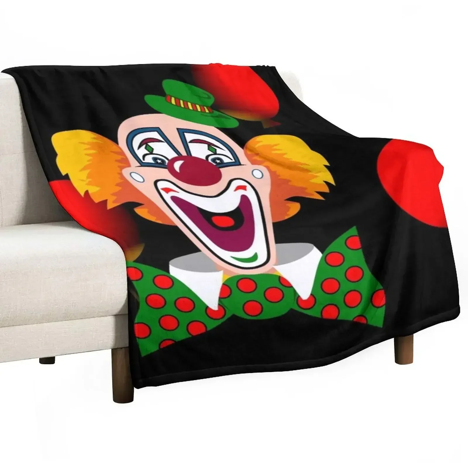 Clown Throw Blanket Hairys blankets and throws Blankets