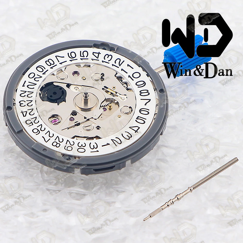 Win & Dan NH35/NH35A joyería genuina 24 movimiento mecánico automático de alta precisión fecha blanca 3 en punto Accesorios de reparación de relojes