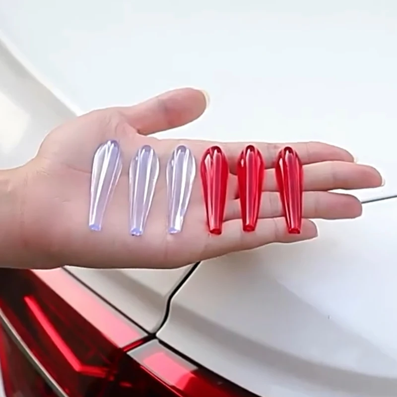 6PCS Car Wind-Reducing Spoiler Strips, Car Body Anti-Collision Strips, Decorative Strips, Wind Noise Reduction and Anti-Noise Ca