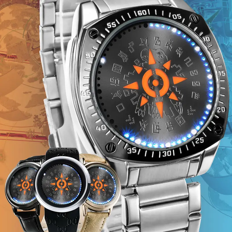Digital Baby Animation LED Waterproof Watch Courage Friendship Badge Touch Screen Luminous Watches