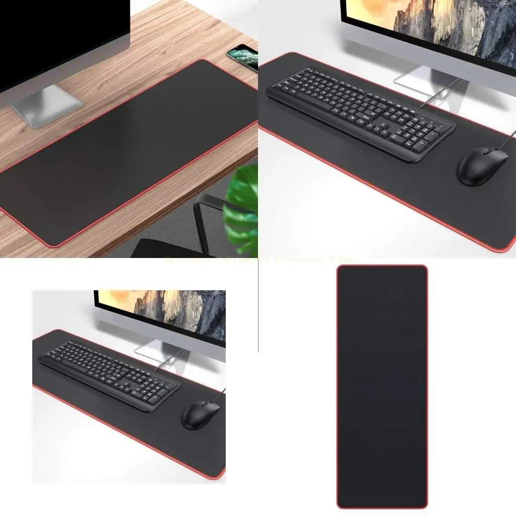 NonToxic Mousepad Rubber Base Mouse Pad for All Users Gamers Black Mats