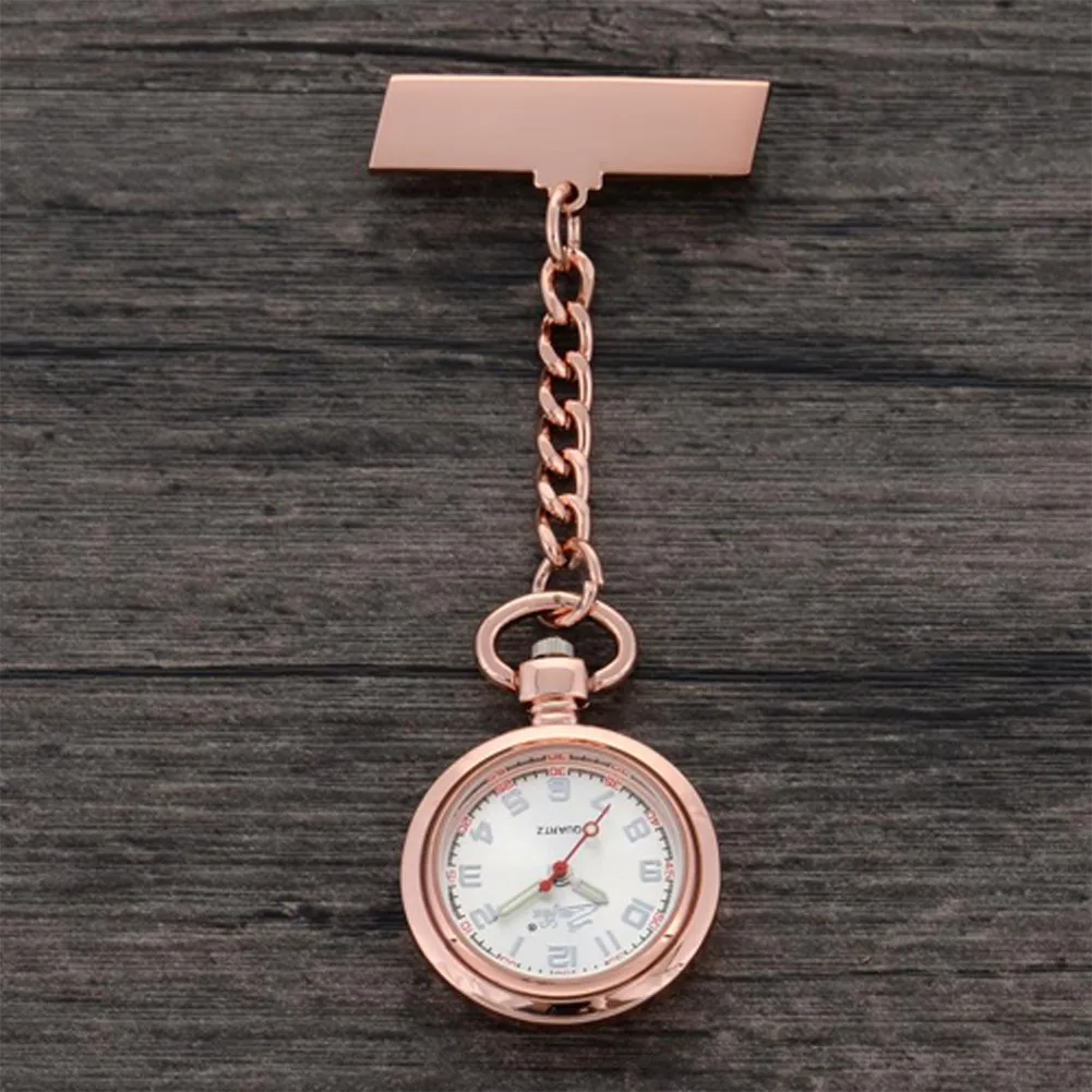 Nurse Watch Stainless Steel Pocket Watch For Women Medical Doctor Luminous High Quality Clip-on Fob Brooch Hanging Quartz New