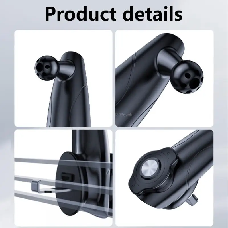 17mm Ballhead Mobile Phone Holder for Car, 360 Degree Rotatable Cradles, Secure Suction for Dashboards/Windshield/Vent