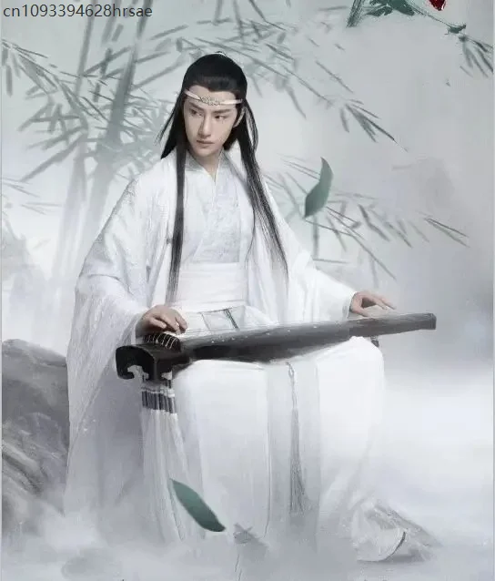

Lan Wangji Cosplay Costume Mo Dao Zu Shi Original Lan Zhan Costume Chinese Ancients Costumes Hanfu Adult The Untamed TV Series