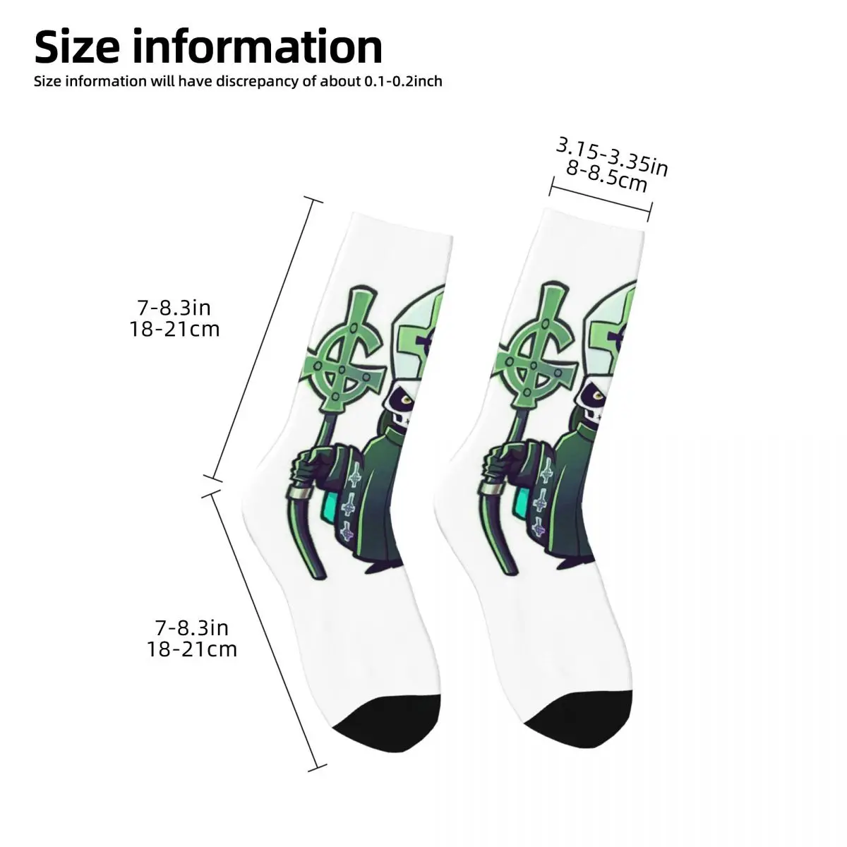 Rock Band Ghost BC 6 Socks Harajuku Sweat Absorbing Stockings All Season Long Socks Accessories for Man\'s Woman\'s Gifts