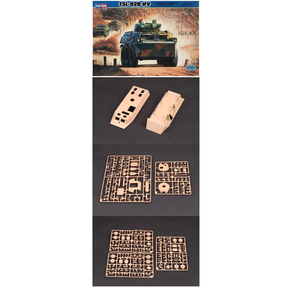Hobbyboss 82456 1/35 Ölçekli ZSL92 ZSL-92B IFV Tekerlekli Piyade Savaş Aracı Araba Hobi Zanaat Plastik Model Yapı Kiti