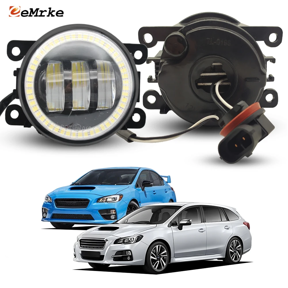 

Модернизированные светодиодные противотуманные фары для Subaru Impreza WRX / WRX Sti 2015-2019 с функцией «ангельских глаз», дневные ходовые огни для переднего бампера
