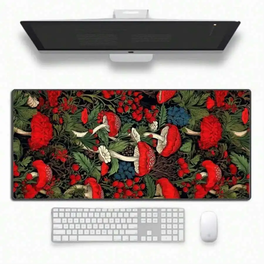 

Botanical Art Large Extended Gaming Mouse Pad Non-Slip Desk Mat For Computer Keyboard Office Decor