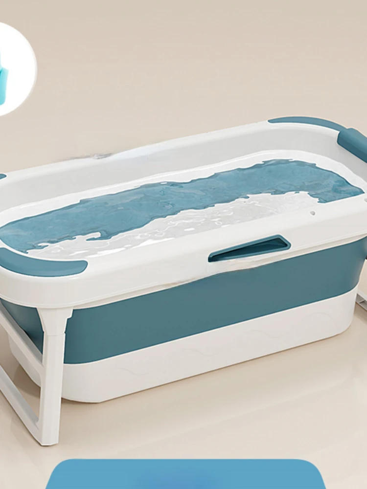 Modern Plastic Folding Ice Bath Folding Adult Portable Bathtub Household Whole Body Comfortable Bathroom Collapsible Bathtub