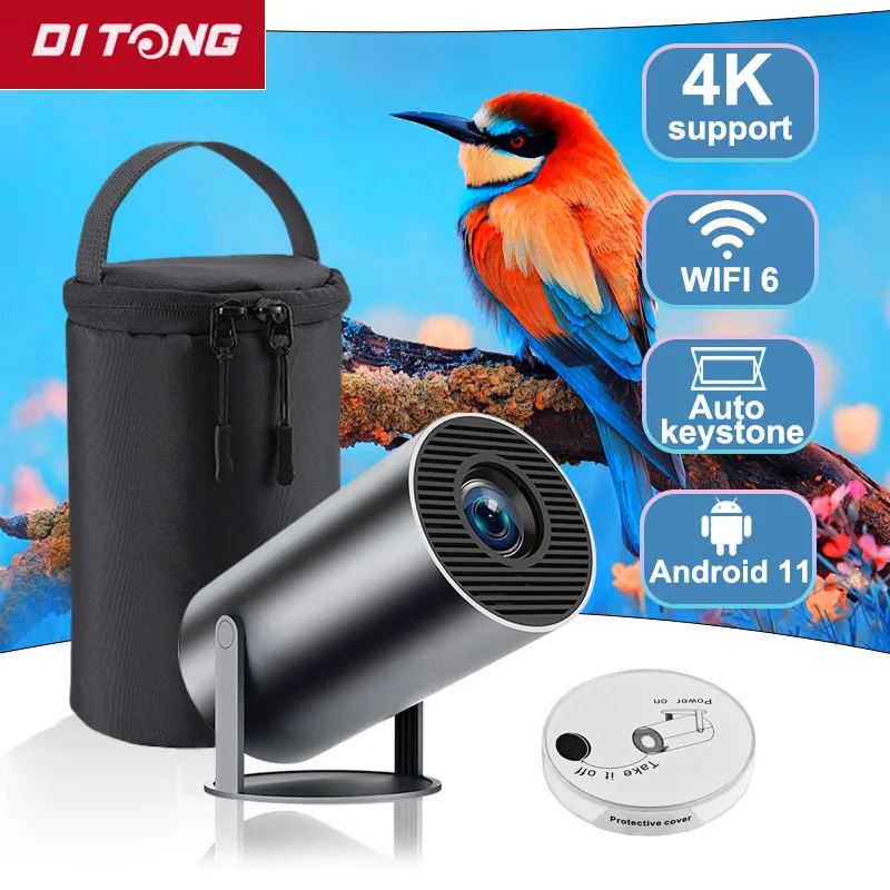 

2025new DITONG HY300 Plus HD 4K Projector portatil 1280x720P Android LED Video Home Theater Cinema mini Proyector Movie HY300pro