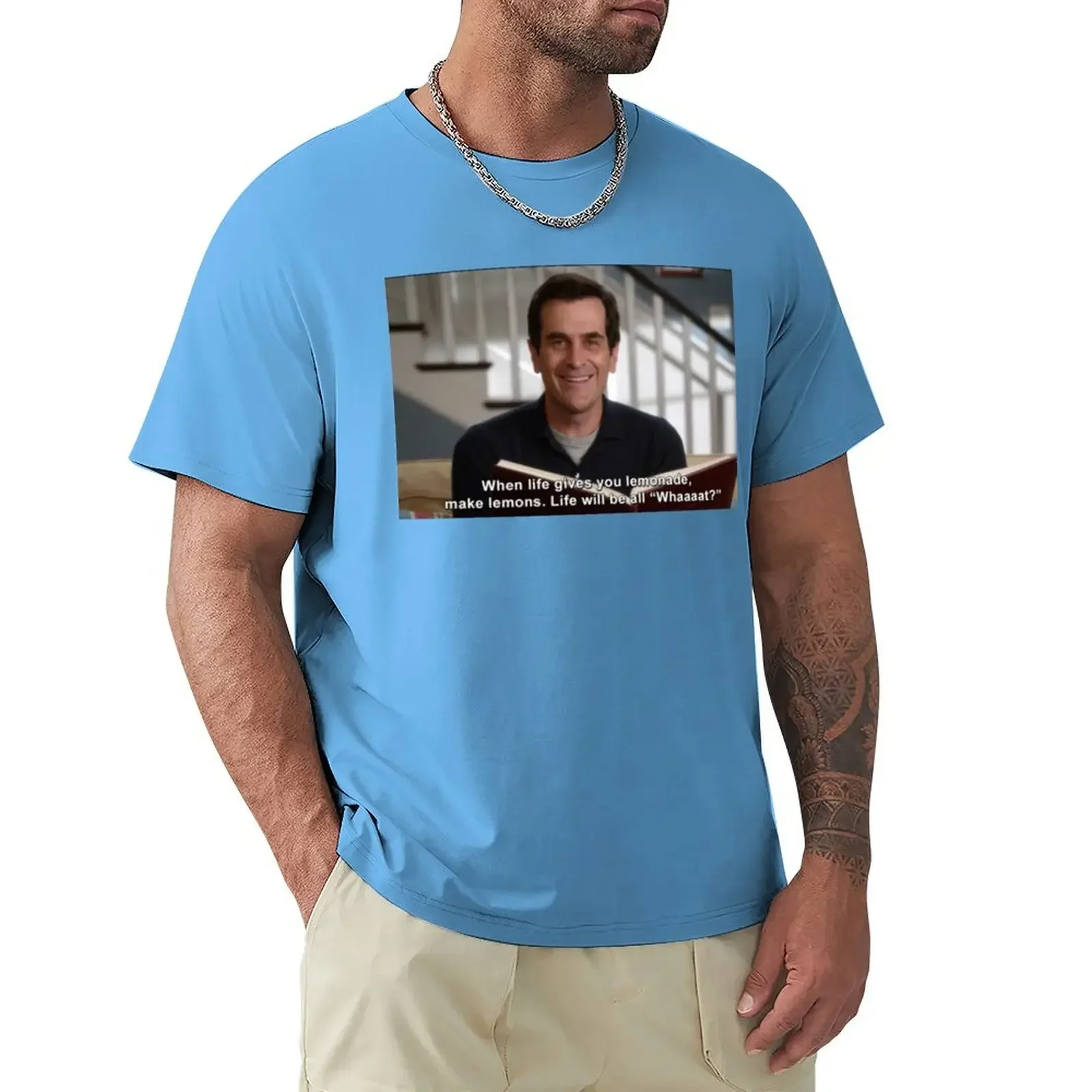 Camiseta de algodón para hombre، prenda de vestir، عبارة عن divertida، حديث، دي فيرانو، إصدار جديد