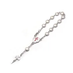 Santiago Metal Shell Rosary Cross Bracelets For Men Women
