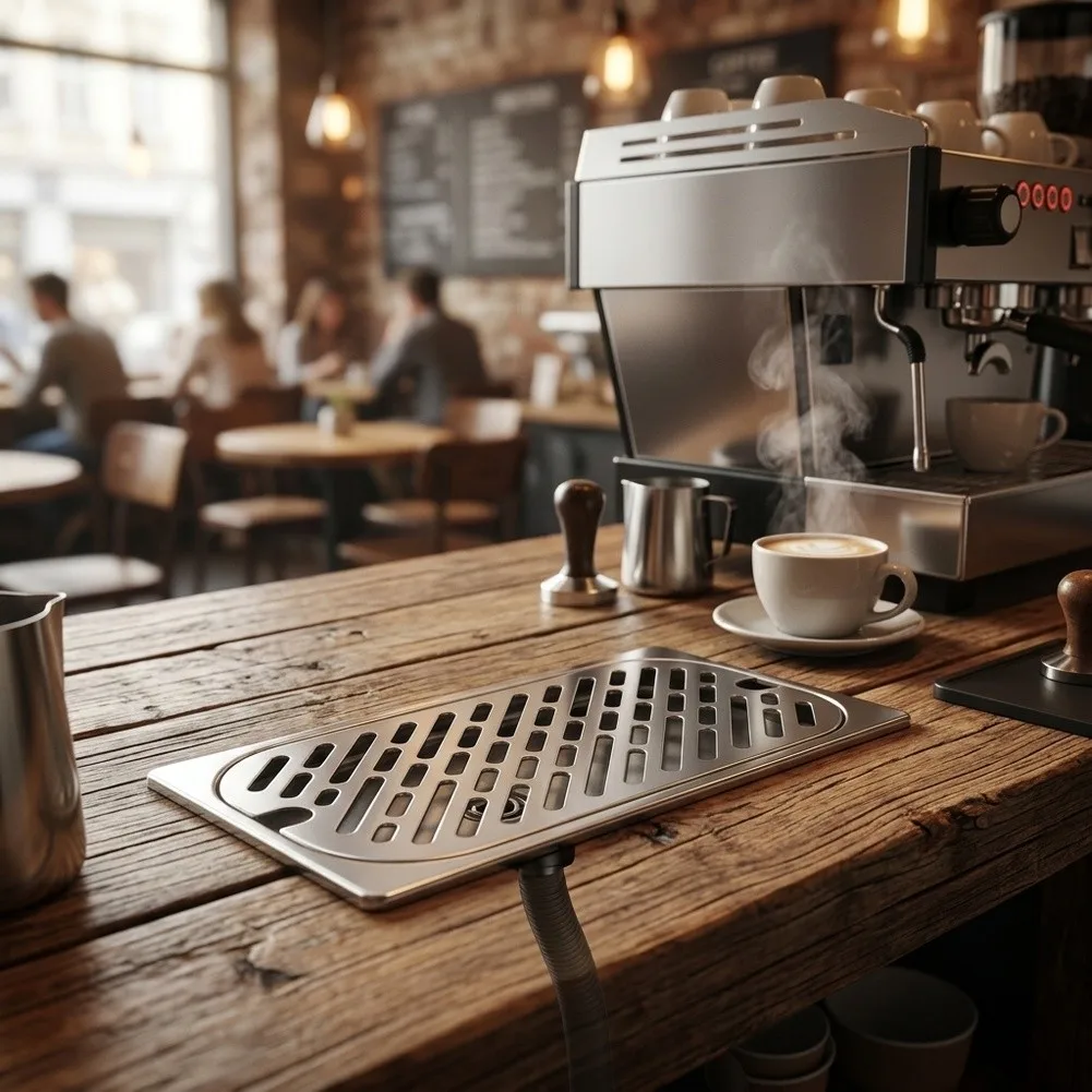 For Daily Coffee Making Coffee Drip Tray Stainless Steel Tray Rustproof Material Stable Structure Compact Size Fit