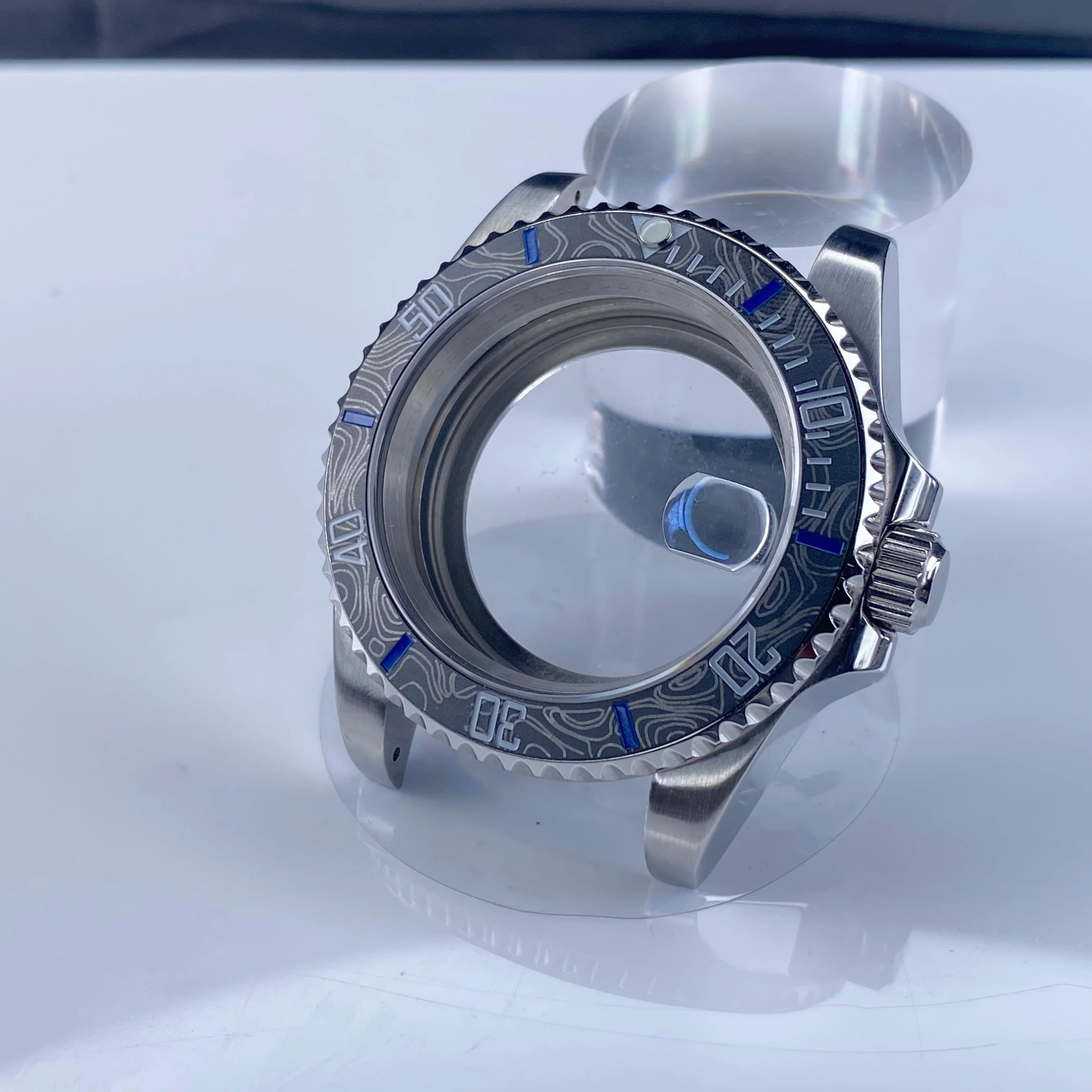 NH35 40mm High-Quality SUB NH35 watch case Sapphire Glass Case with 120 clicks Watch Men's Case FIT NH34 NH35 NH36 Movement