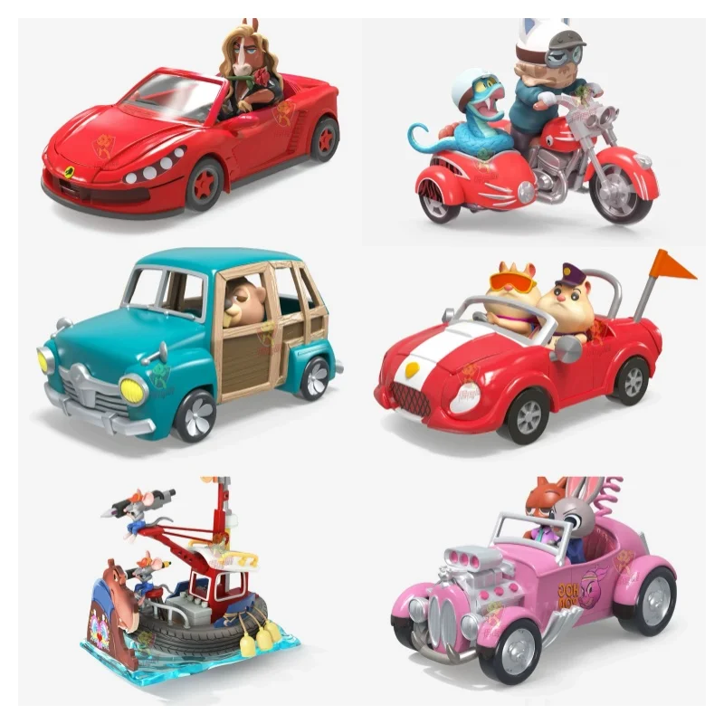 

Zootopia 2 Crazy Car Series Blind Box Collectibles Nick Judy Peripheral Table Collectibles Decoration Festival Birthday Gifts