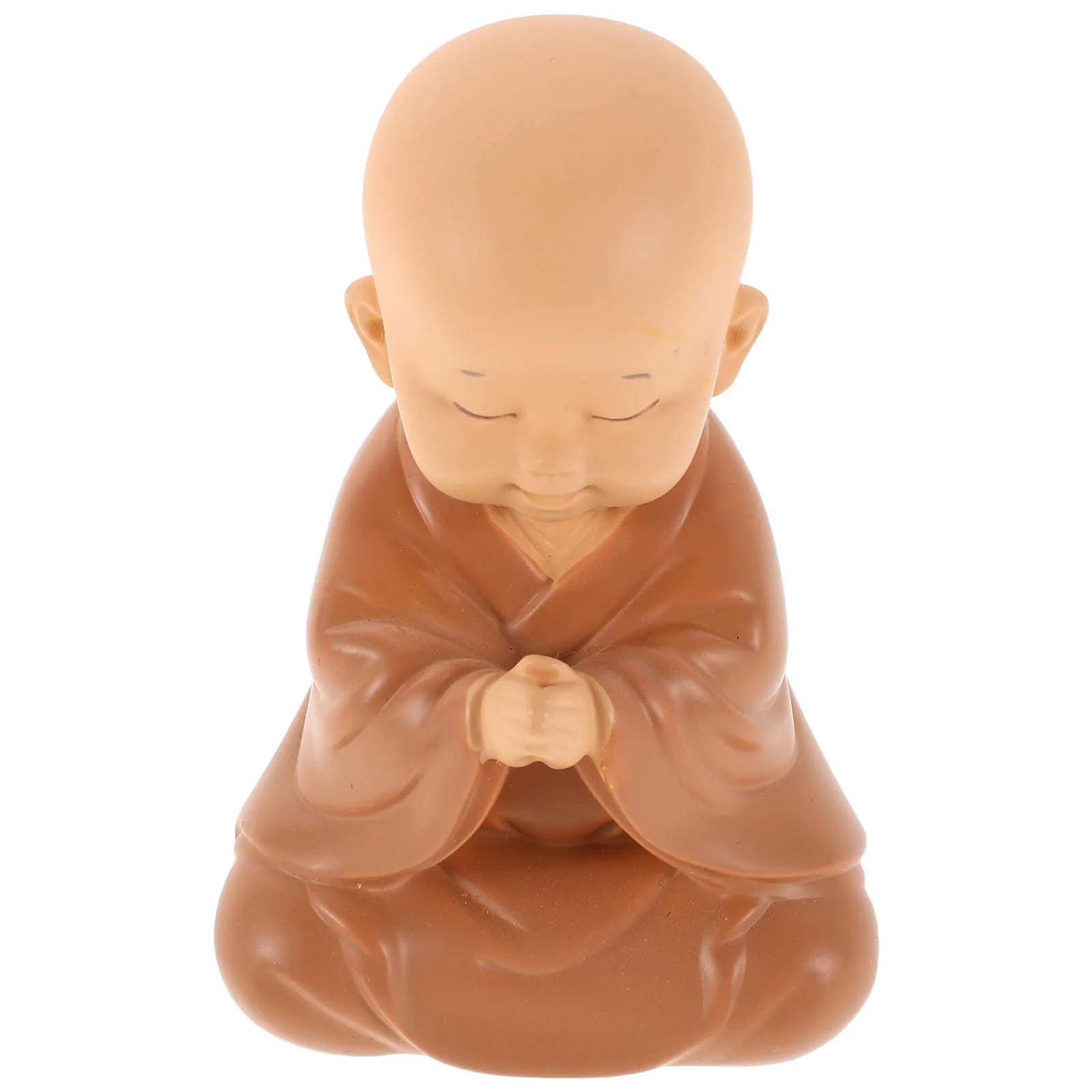 

Mini Monk Buddha Statue Car Dashboard Decoration Resin Zen Inspired Interior Micro Decor For Office Home Feng Shui Lucky Charm