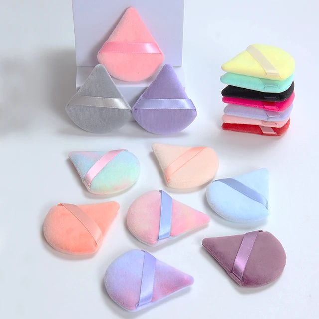 2 件 Trójkątna gąbka do makijażu twarzy Miękka aksamitna gąbka kosmetyczna Blender Beauty Foundation Gąbka do makijażu Akcesoria