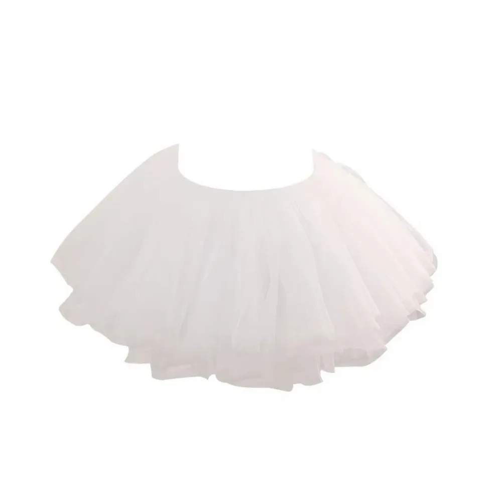 White Black Puffy Tulle Lolita Underskirt Women Cosplay Ballgown Kids Bridal Boneless Petticoats Tutu Dress image 2