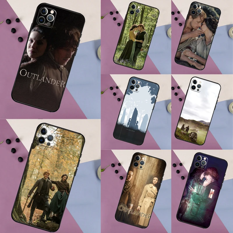 OUTLANDER TV Series Case For iPhone 16 15 14 13 12 11 Pro Max 14 16 15 Plus 13 Mini X XR XS Bumper Cover