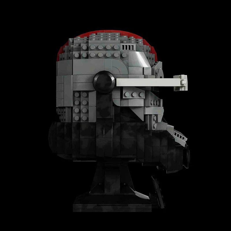 886 PCS Custom Helmet Model Bad Batch Helmet MOC Customize Modular Building Block Popular Kids Technology DIY Holiday Toy Gifts view 3