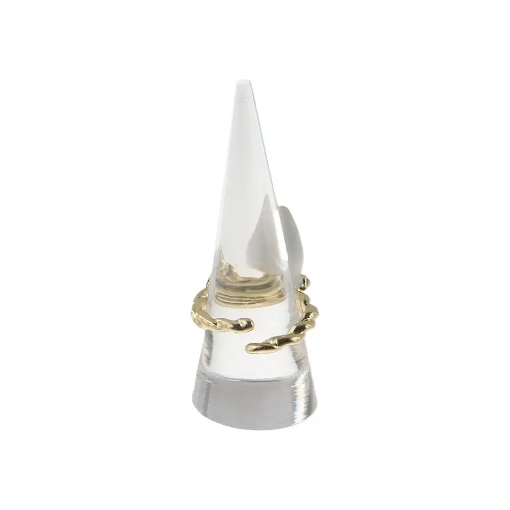 Special Cone Ring Rack Plastic Ring Holder Clear Acrylic High Quality Transparent Ring Display Cone Shape Jewelry Display
