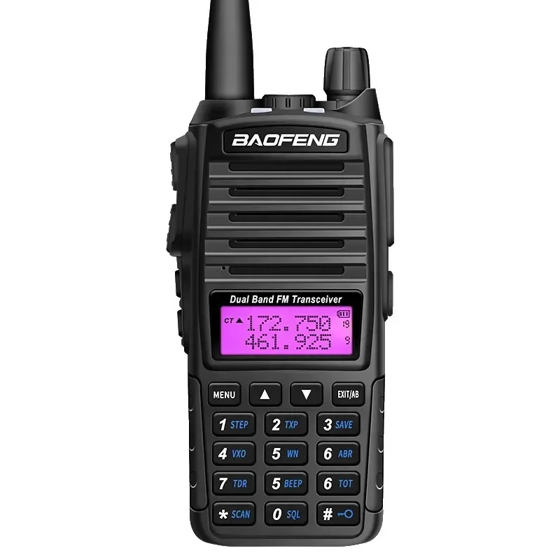 UV-82 Walkie Talkie 5W 8W VHF UHF Ham Radio Comunicador Dual PTT Long Range Two Way RadioFM Amateur Radio Station