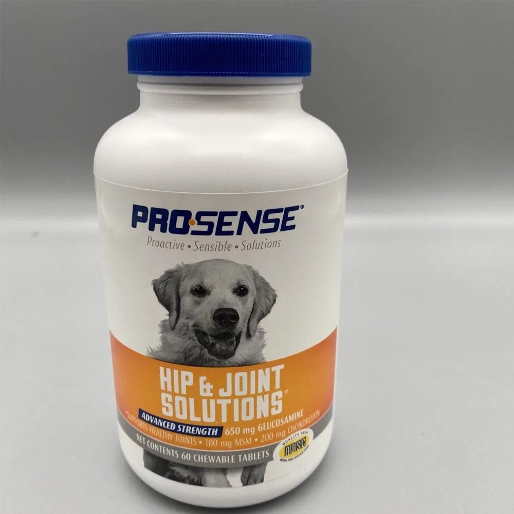 Pro Sense Glucosamine Hip & Joint Care For Dogs, Advanced Bone And Joint Health Formula,  60 Chewable