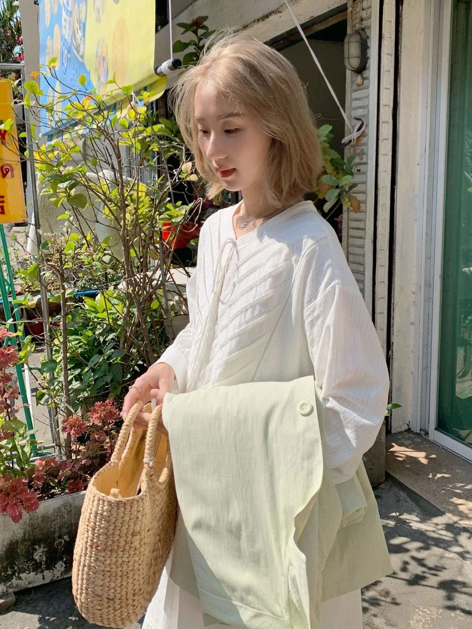 

Платье женское Freshtaro из хлопка с V-образным вырезом, свободного кроя, в стиле юбки-«кейк», с завышенной талией, с длинными рукавами, А-силуэт, для весны и лета