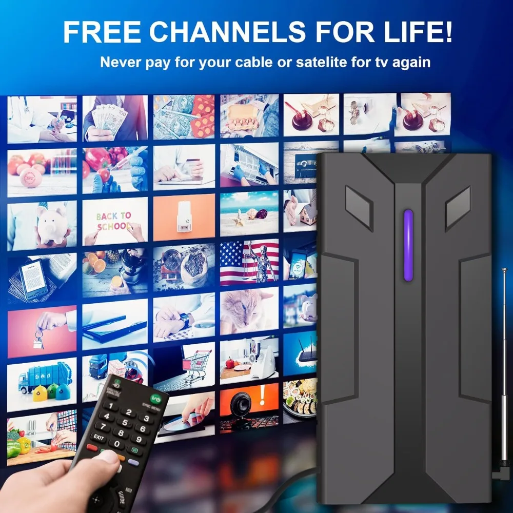 Цифровая антенна HDTV для всех Smart/Old TV с усилителем сигнала для местных каналов Внутренняя DTMB ATSC DVB-T2 DMB-T ISDB-T