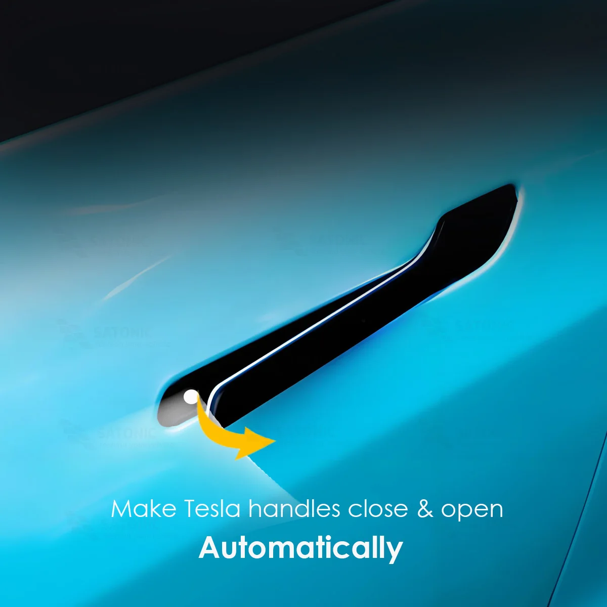 SATONIC Automatische Türgriffe für Tesla New Model Y YL Model 3 Highland, kabellose, werkseitig montierte Türgriffe – Detail 5