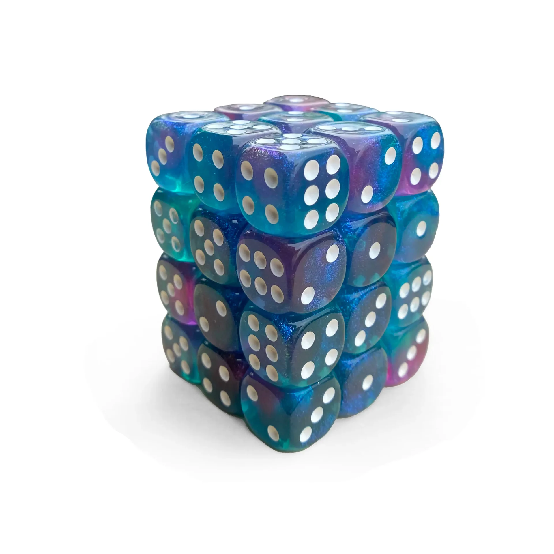 6-sided acrylic dice, two color, round corner, for bar, club, party, RPG, RPG, RPG, table, board game, drinking, 12mm, 100pcs