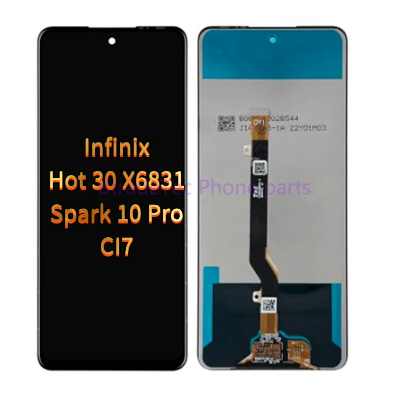 

For Infinix Hot 30 X6831/Spark 10 Pro CI7 Touch Screen + LCD Display Assembly