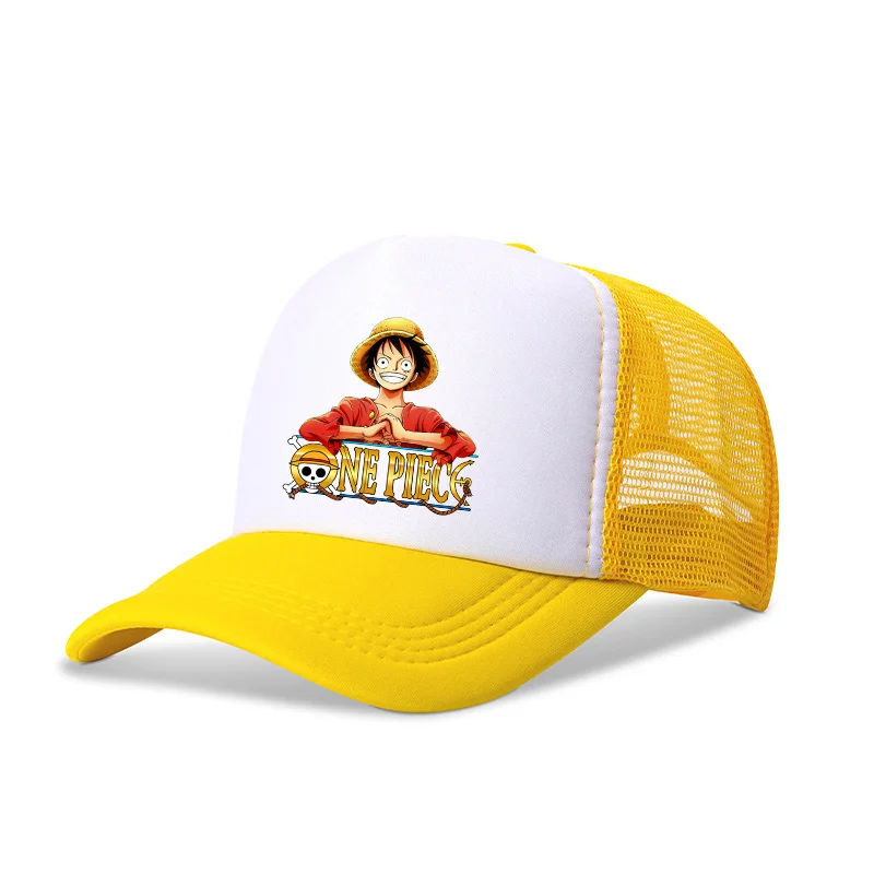 ワンピース野球帽子供アニメルフィゾロ調節可能なメッシュ帽子バイザーピークキャップサンシェード帽子屋外帽子アクセサリー