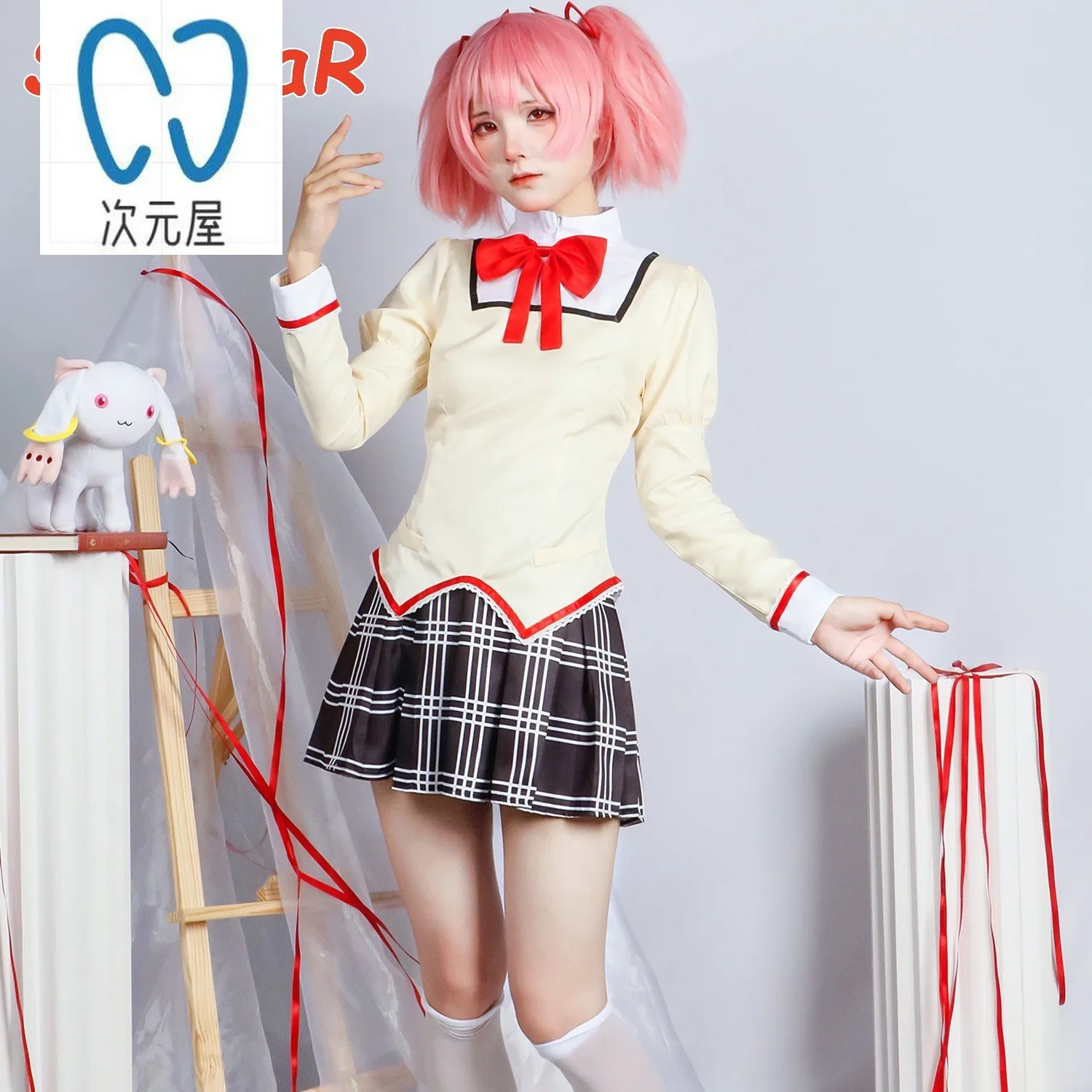 Puella Magi Madoka Magica Cosplay Kaname Madoka Akemi Homura Miki Sayaka Tomoe Mami Sakura Kyoko Cosplay Costume School Uniform