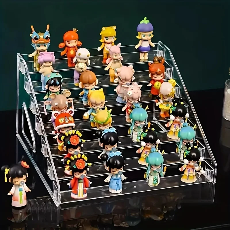 

Handcrafted 5/7-Tier Ladder Display Shelf - Perfect for Collectible Toys, Dolls & Home Decor in Living Room and Bedroom