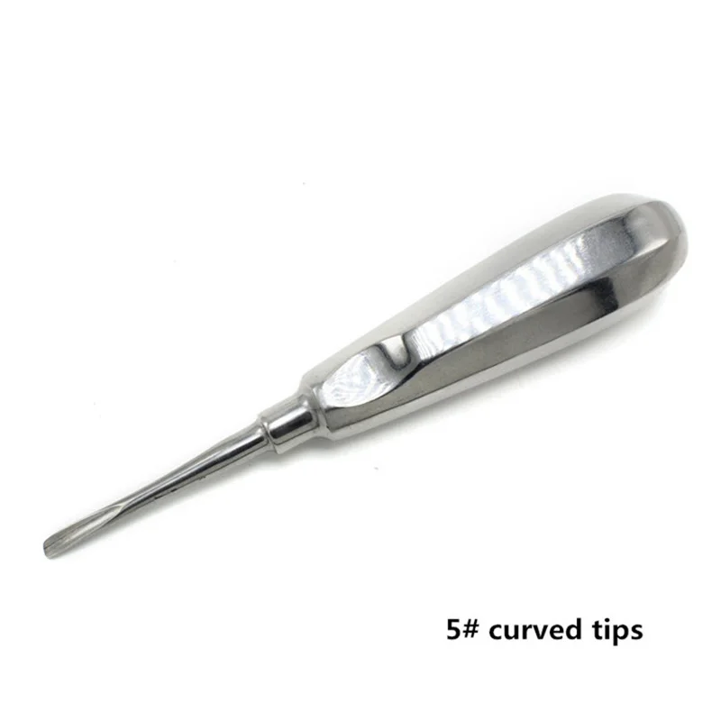 1Pcs Dental elevator Stainless Steel Tooth Elevator Dentist Tools Stright Curved Root Elevator Dental Lab Instrument