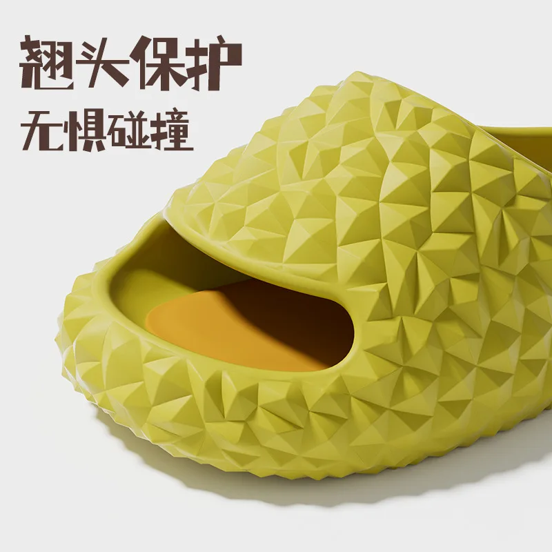 Women's Slip-on Slippers Summer Durian Couple Funny Fashion Interior Home Eva Thick-Soled Outdoor Slippers for Men women slipper