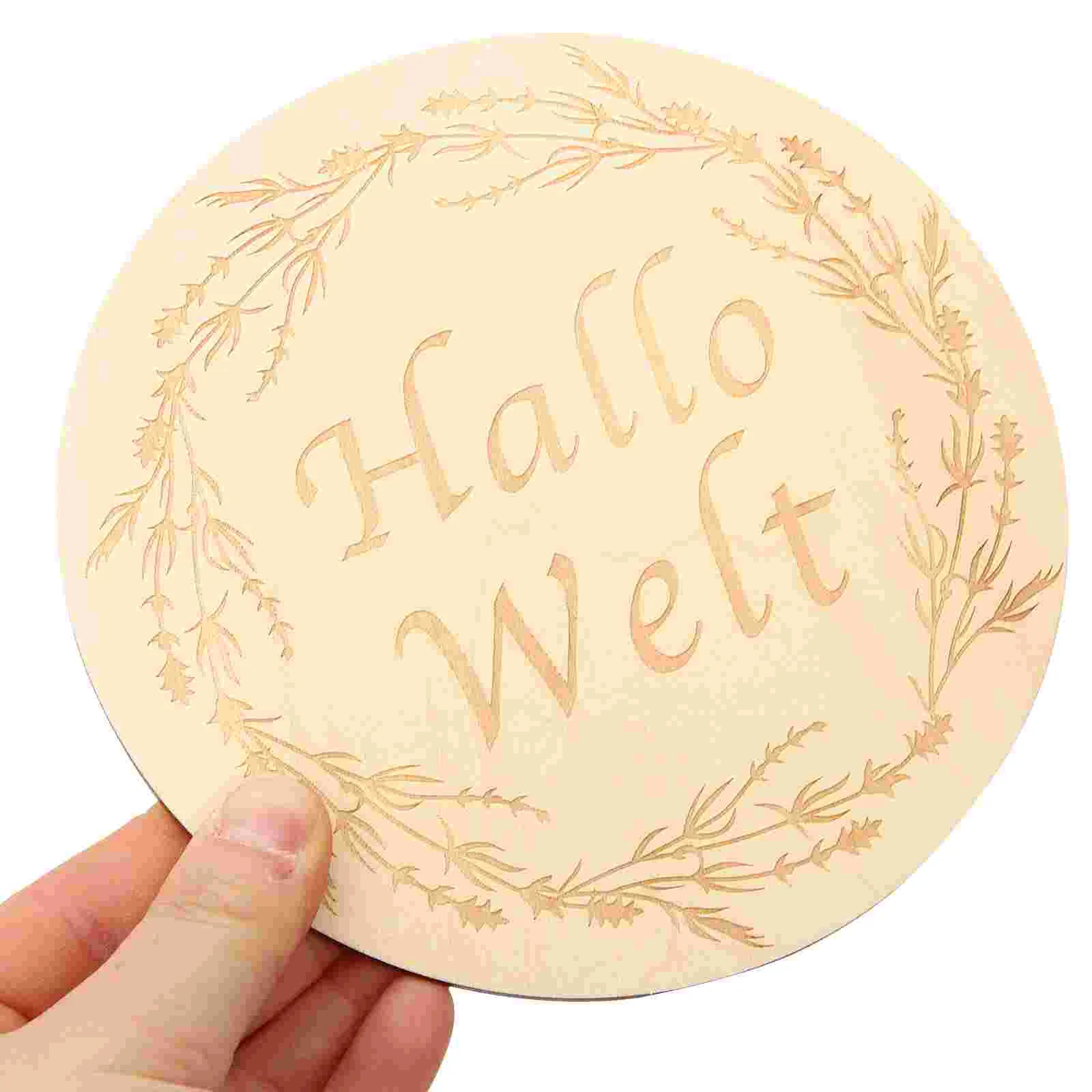 The Gift Infant Birthday Cards Commemorative Milestone Markers Monthly Newborn Baby Shower Gifts Disc Wooden