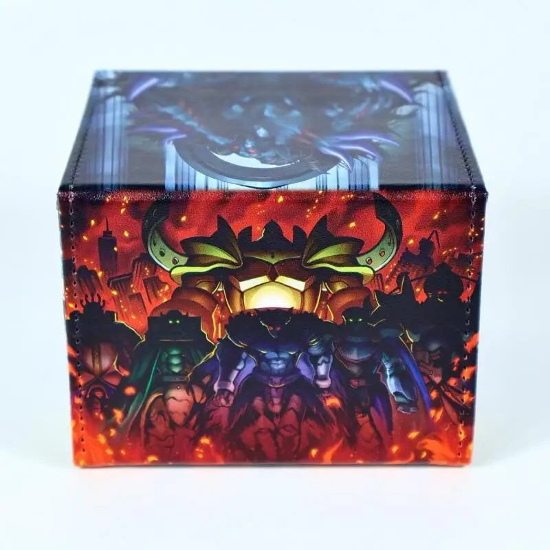 遊戯王！ エレバス冥界の君主 DIY 大容量レザーカードボックス 厚手アニメゲームコレクションカード収納ボックス