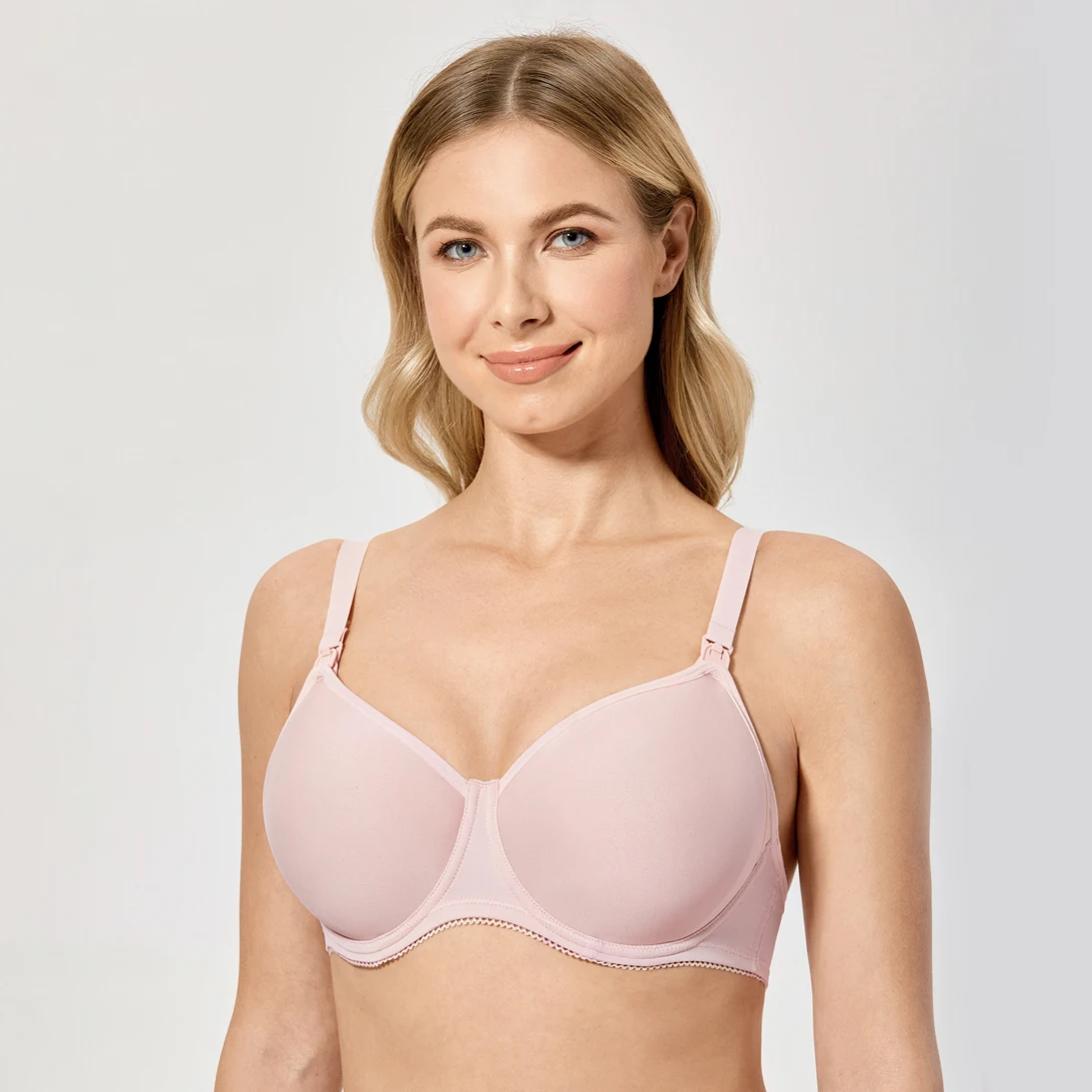 Gratlin Reggiseno Allattamento Maternità Plus Size D DD EFGH Coppa Copertura Completa Leggermente Imbottito Vestiti Allattamento Gravidanza Dopo Il Parto