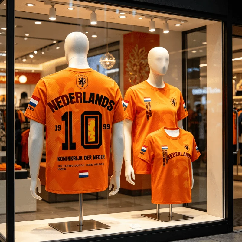

2026 Dutch Football Uniforms Men's T-shirts Youth Football Training Uniforms Quick Drying T-shirts Men Clothing Family kids tees